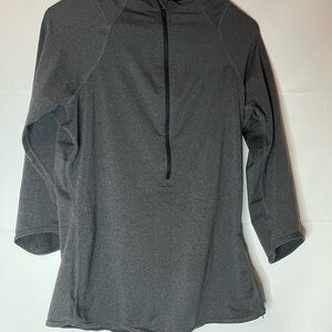Nike Gray Dri Fit pullover half zip